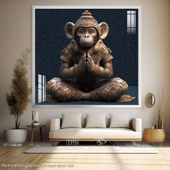 file tranh con giap tuoi khi than decor 014