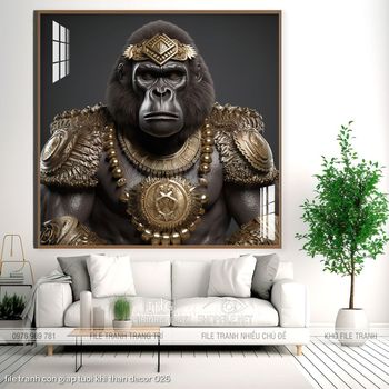 file tranh con giap tuoi khi than decor 026