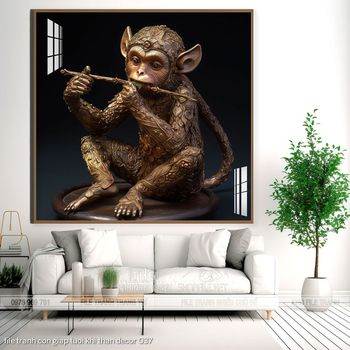 file tranh con giap tuoi khi than decor 037