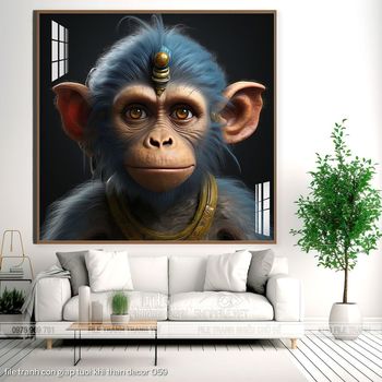 file tranh con giap tuoi khi than decor 059