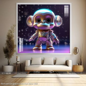 file tranh con giap tuoi khi than decor 062