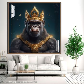 file tranh con giap tuoi khi than decor 066