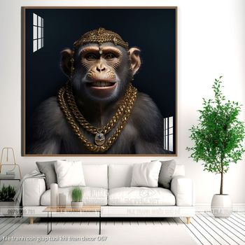 file tranh con giap tuoi khi than decor 067