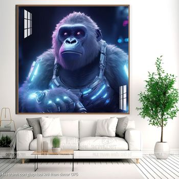 file tranh con giap tuoi khi than decor 075