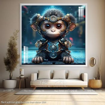 file tranh con giap tuoi khi than decor 094