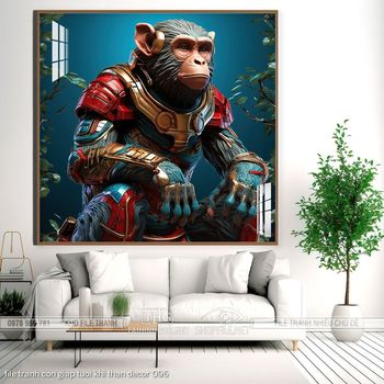 file tranh con giap tuoi khi than decor 096