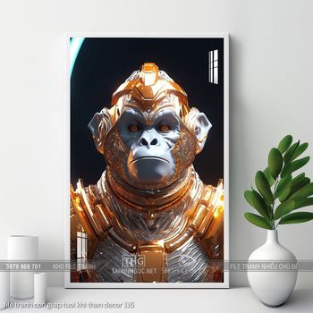 file tranh con giap tuoi khi than decor 115