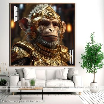 file tranh con giap tuoi khi than decor 121