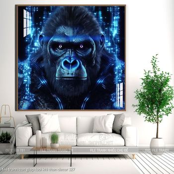 file tranh con giap tuoi khi than decor 127