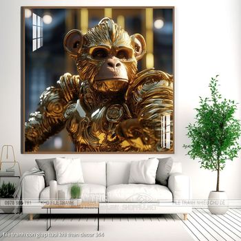 file tranh con giap tuoi khi than decor 144