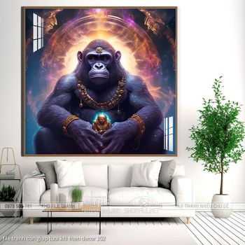 file tranh con giap tuoi khi than decor 152