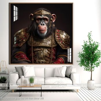 file tranh con giap tuoi khi than decor 158