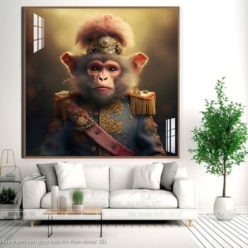 file tranh con giap tuoi khi than decor 161