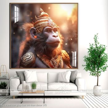 file tranh con giap tuoi khi than decor 175