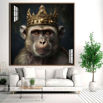 file tranh con giap tuoi khi than decor 177