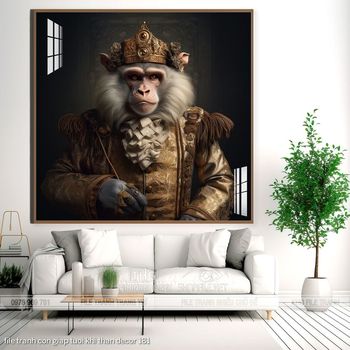 file tranh con giap tuoi khi than decor 181