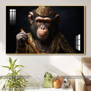 file tranh con giap tuoi khi than decor 192