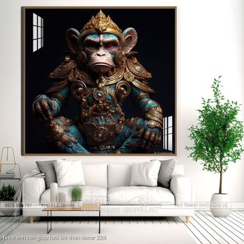 file tranh con giap tuoi khi than decor 224