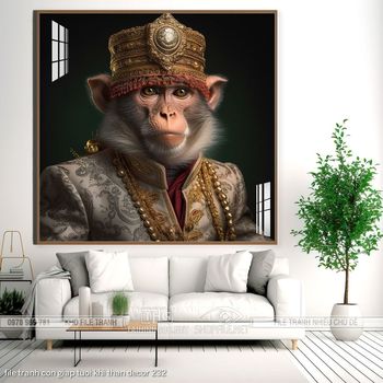 file tranh con giap tuoi khi than decor 232