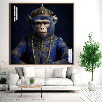 file tranh con giap tuoi khi than decor 235