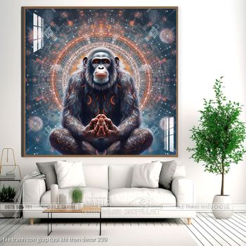 file tranh con giap tuoi khi than decor 239