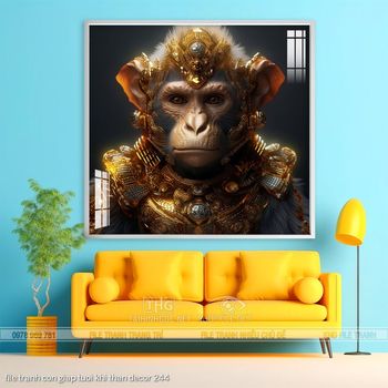 file tranh con giap tuoi khi than decor 244