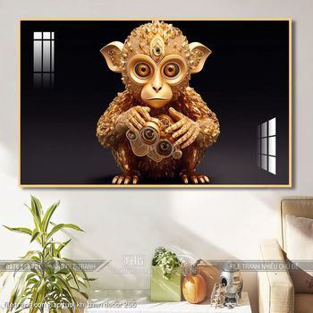 file tranh con giap tuoi khi than decor 256