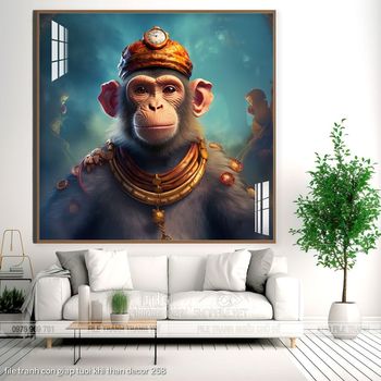 file tranh con giap tuoi khi than decor 258