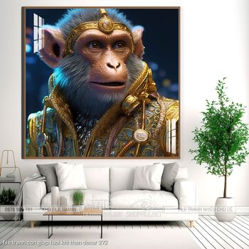 file tranh con giap tuoi khi than decor 272