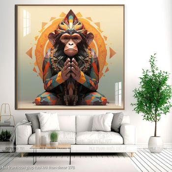 file tranh con giap tuoi khi than decor 278