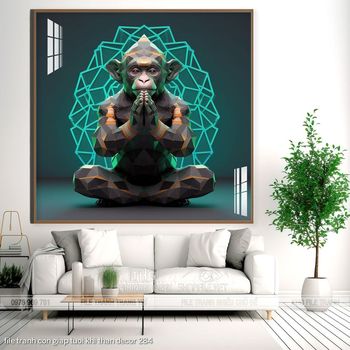 file tranh con giap tuoi khi than decor 284