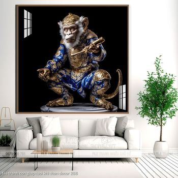 file tranh con giap tuoi khi than decor 288