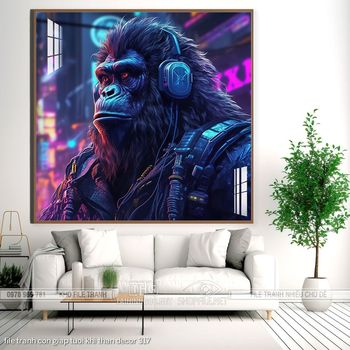 file tranh con giap tuoi khi than decor 317