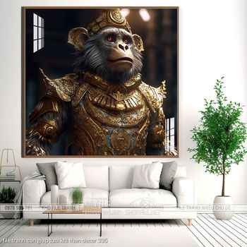 file tranh con giap tuoi khi than decor 335