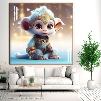 file tranh con giap tuoi khi than decor 355