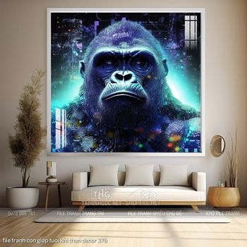 file tranh con giap tuoi khi than decor 376