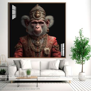 file tranh con giap tuoi khi than decor 379