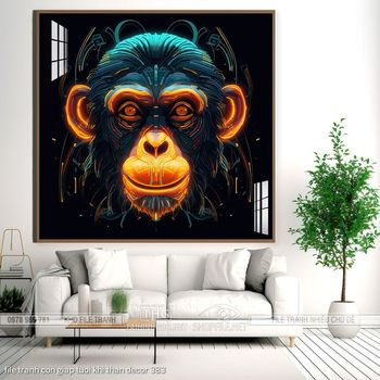 file tranh con giap tuoi khi than decor 383