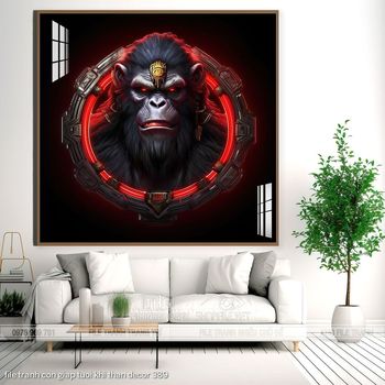 file tranh con giap tuoi khi than decor 389