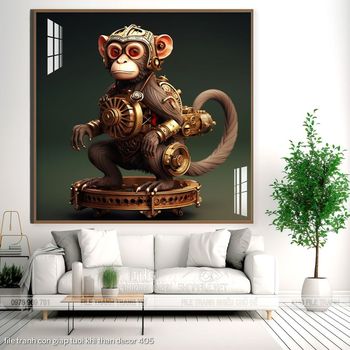 file tranh con giap tuoi khi than decor 405