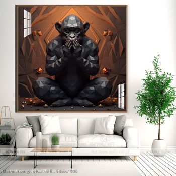 file tranh con giap tuoi khi than decor 406