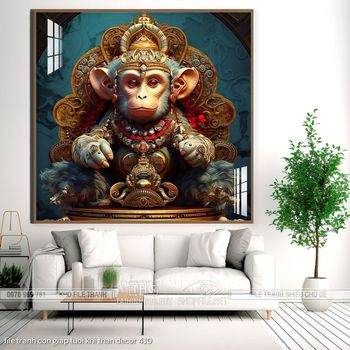 file tranh con giap tuoi khi than decor 410