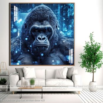 file tranh con giap tuoi khi than decor 413