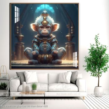 file tranh con giap tuoi khi than decor 428