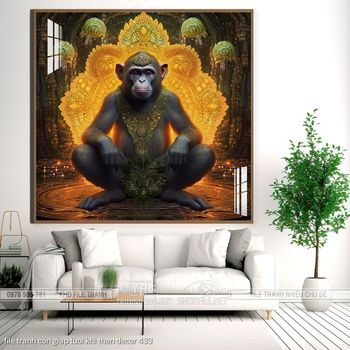 file tranh con giap tuoi khi than decor 433