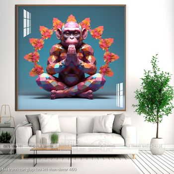 file tranh con giap tuoi khi than decor 460