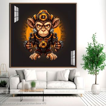 file tranh con giap tuoi khi than decor 473