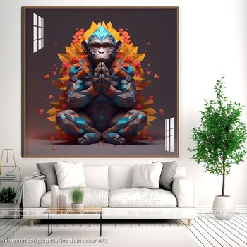 file tranh con giap tuoi khi than decor 475