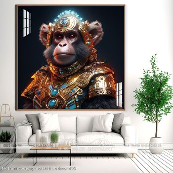 file tranh con giap tuoi khi than decor 499