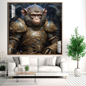 file tranh con giap tuoi khi than decor 507